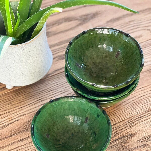 Green Pottery Bowl Small
